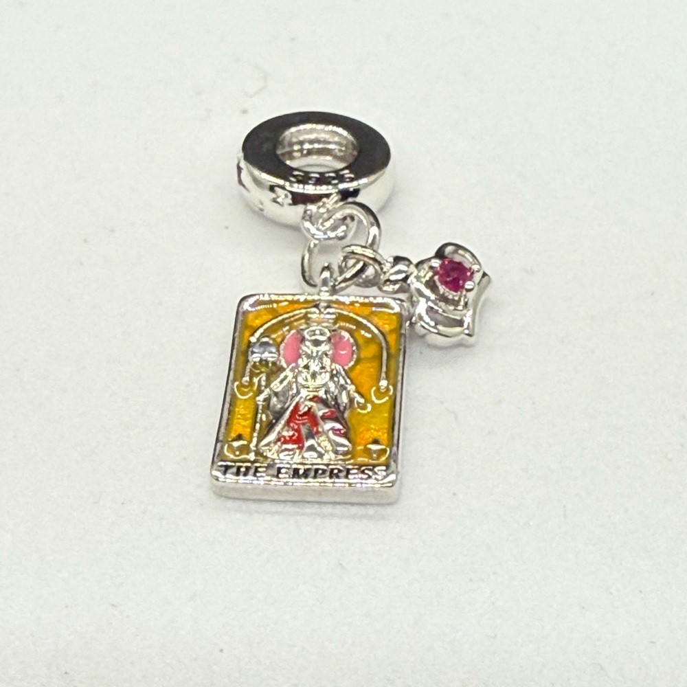 Silver and Yellow Empress Bracelet Charm